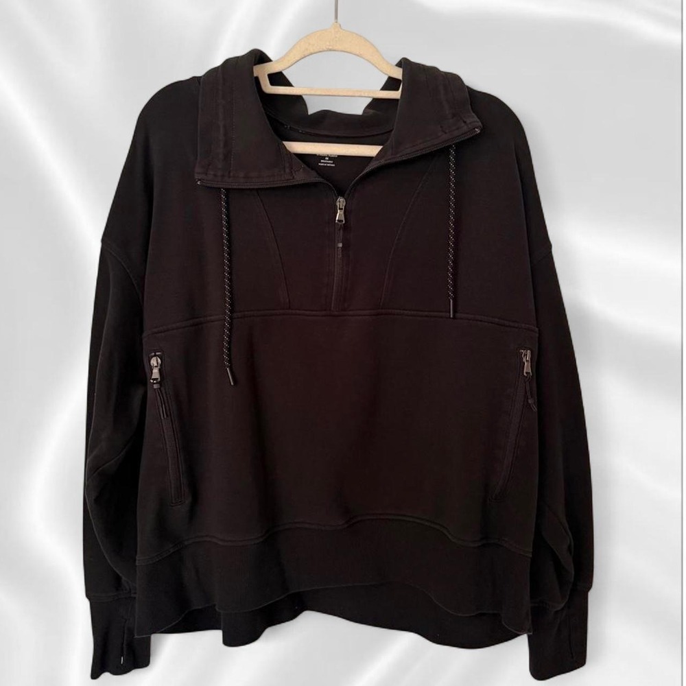 Old Navy Active black quarter zip sweatshirt in XXXL